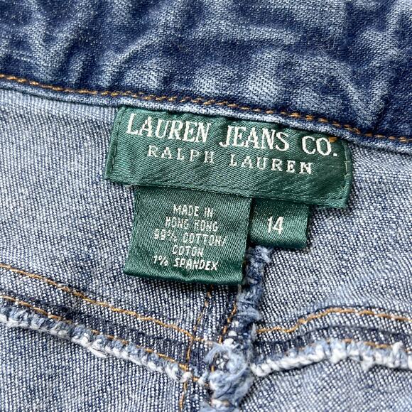 Ralph Lauren Lauren Jeans Co Braided Jeans Denim High Rise Women's 14 Western - Picture 3 of 8